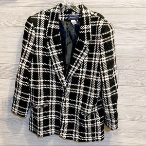 Final drop! Vintage Plaid Coat / Blazer | Size 12 / 14
